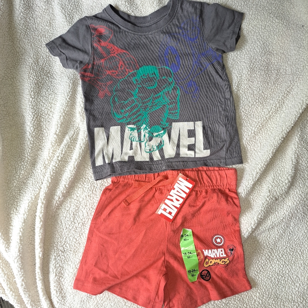 Primark Disney Marvel 18-24 month Yee and Nwt Shorts